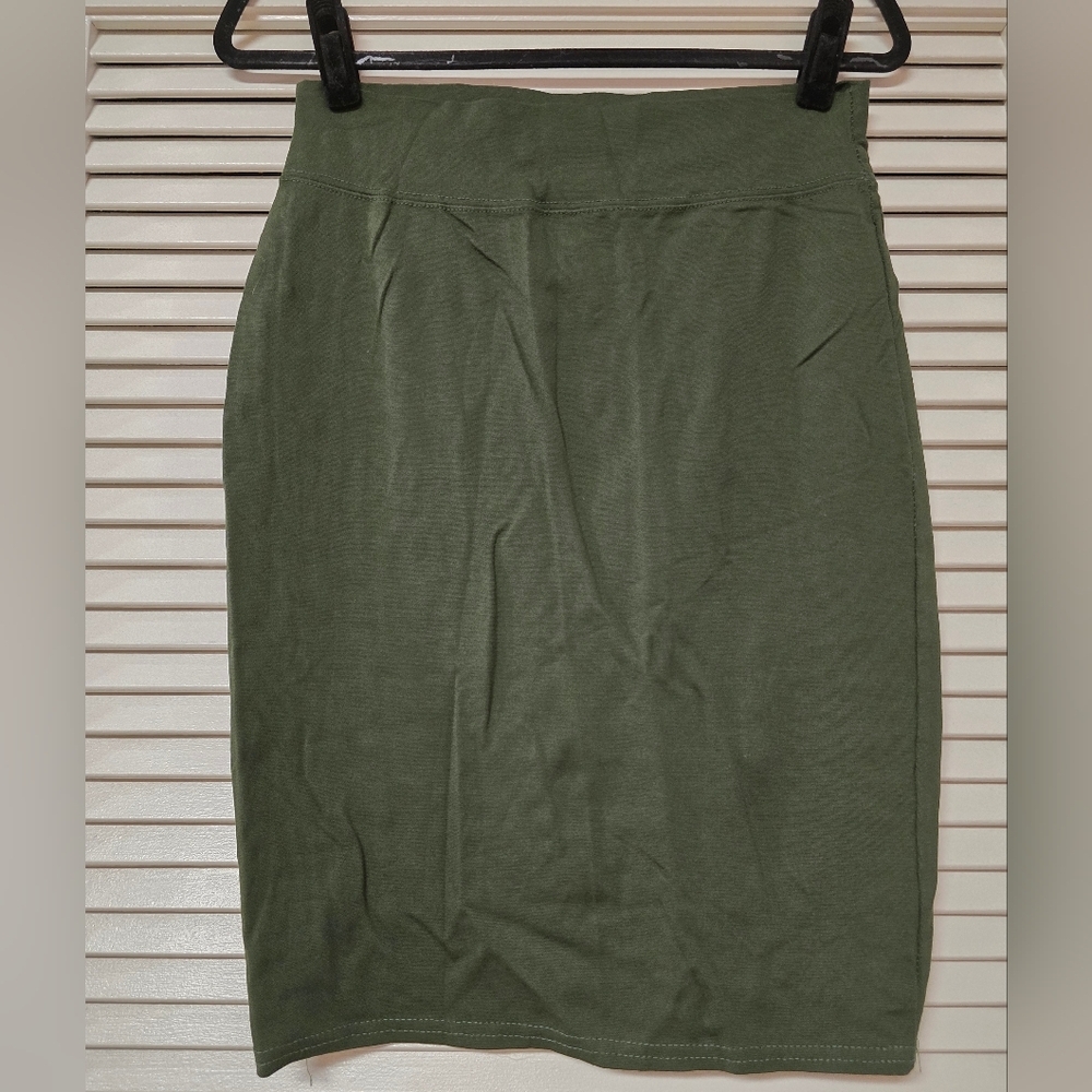 Sweet - Green Stretchy Pencil Classic Skirt